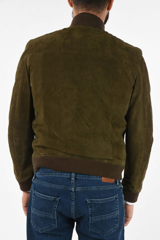 ID Bomber in Pelle Scamosciata