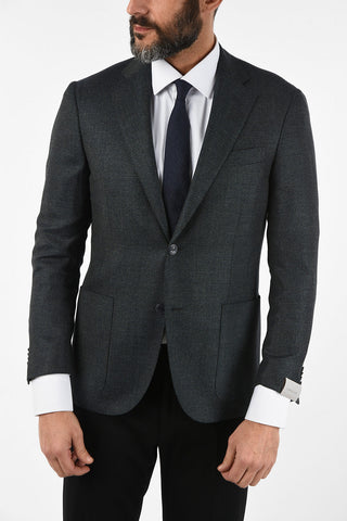 cashmere and virgin wool LEADER SOFT 2-button blazer