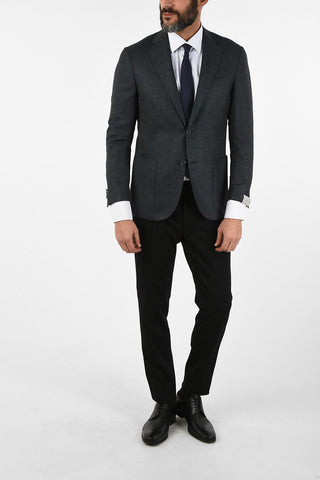 cashmere and virgin wool LEADER SOFT 2-button blazer