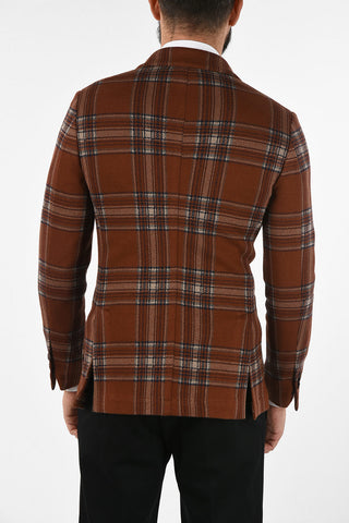 CC COLLECTION madras WOOLY 1 double-breasted blazer