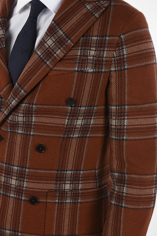 CC COLLECTION madras WOOLY 1 double-breasted blazer