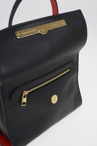 Leather Top Handle Bag THE STORY with Removable Shoulder Strap