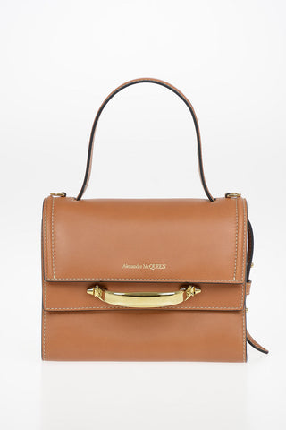 Leather Top Handle Bag THE STORY with Removable Shoulder Strap