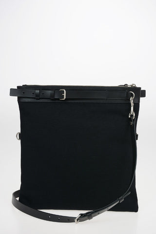 Messanger Bag with Leather Trimmings and Removable Shoulder Strap