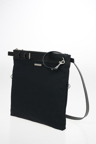 Messanger Bag with Leather Trimmings and Removable Shoulder Strap