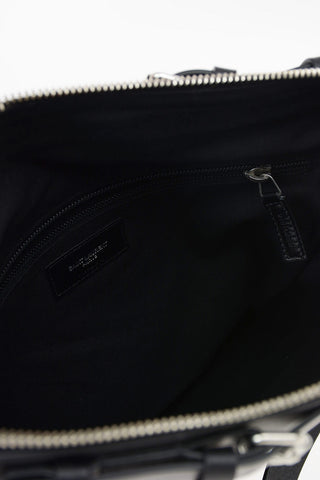 Messanger Bag with Leather Trimmings and Removable Shoulder Strap