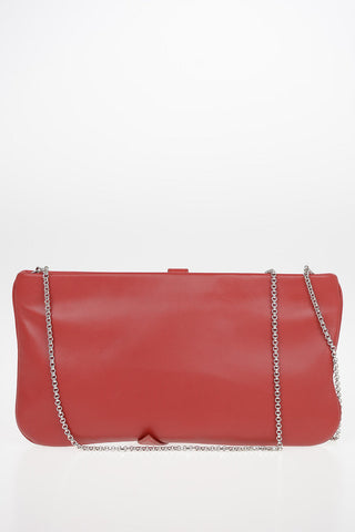 Pouch in Nappa Con Catena Removibile