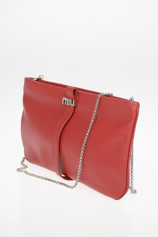 Pouch in Nappa Con Catena Removibile