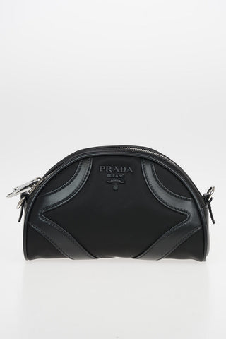 Mini Bowling Bag With Removable Shoulder Strap and Leather Details