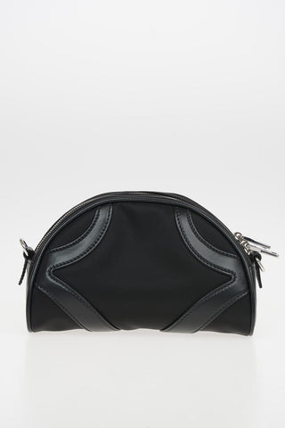 Mini Bowling Bag With Removable Shoulder Strap and Leather Details
