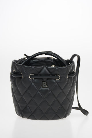 Quilted Leather Bucket B Bag