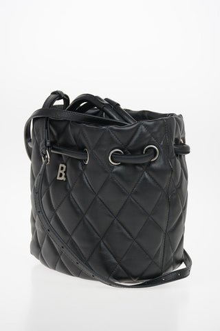 Quilted Leather Bucket B Bag