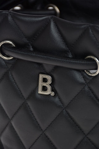 Quilted Leather Bucket B Bag