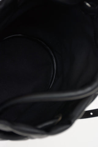 Quilted Leather Bucket B Bag