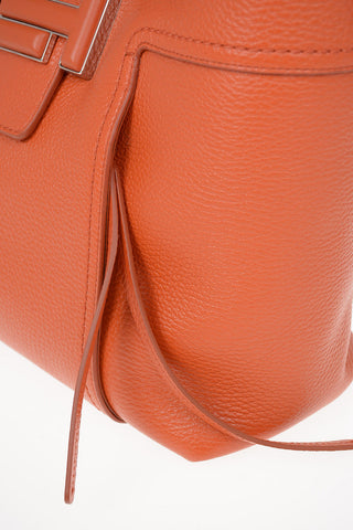 Textured Leather Tote Bag