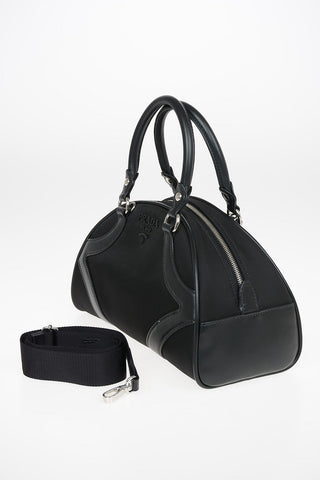 Bowling Bag With Removable Shoulder Strap and Leather Details