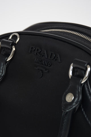 Bowling Bag With Removable Shoulder Strap and Leather Details
