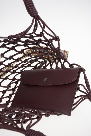 Faux Leather Fisherman Tote Bag with Removable Shoulder Strap