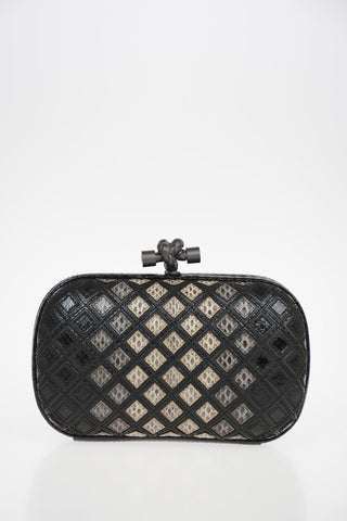 Leather Elaphe KNOT Clutch 