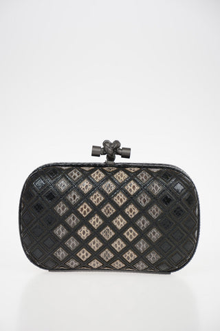 Leather Elaphe KNOT Clutch 