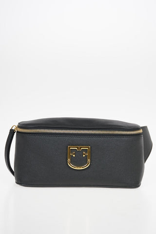 Leather ISOLA ONYX Bum Bag With Chain Detail