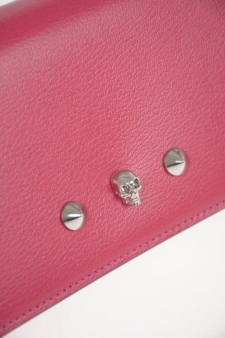 Leather SKULL Wallet with Removable Shoulder Chain