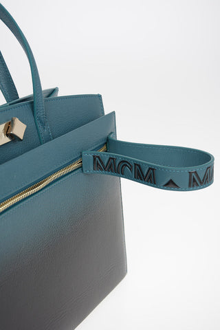Textured Leather Tote Bag with Removable Shoulder Strap