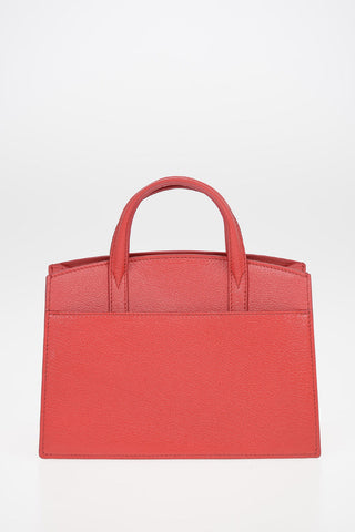 Leather Mini Top Handle MILANO Bag With Removable Shoulder Strap 