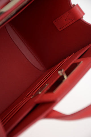 Leather Mini Top Handle MILANO Bag With Removable Shoulder Strap 