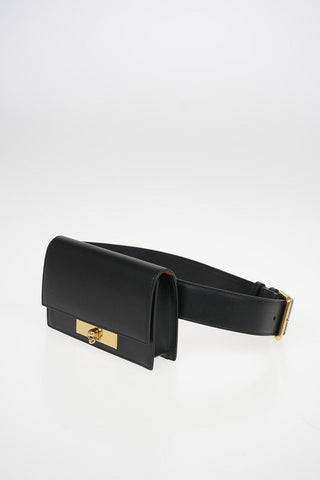Leather SKULL Belt Bag With Removable Shoulder Strap