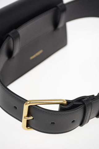 Leather SKULL Belt Bag With Removable Shoulder Strap