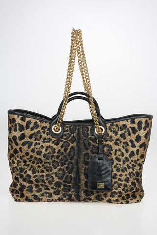 Animal Pattern Rafia CAPRI Maxi Tote Bag