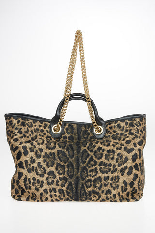 Animal Pattern Rafia CAPRI Maxi Tote Bag