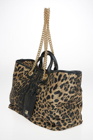 Animal Pattern Rafia CAPRI Maxi Tote Bag