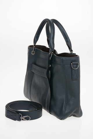 Leather Tote Bag with Removable Shoulder Strap 