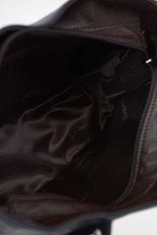 Leather Tote Bag with Removable Shoulder Strap 