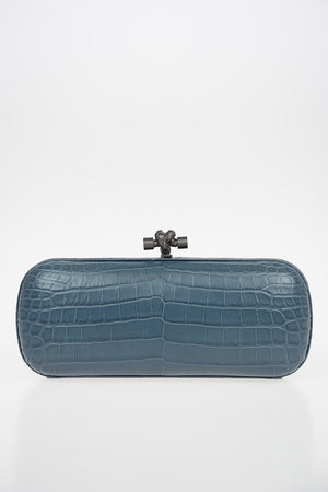 Clutch KNOT in Pelle di Coccodrillo