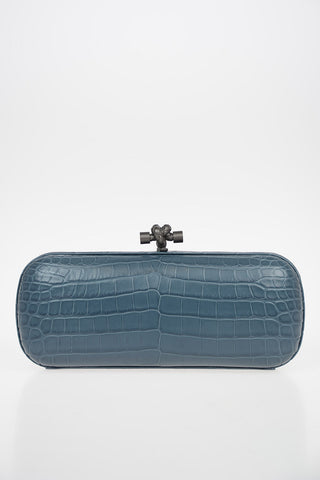 Croco Leather KNOT Clutch 