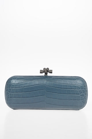 Croco Leather KNOT Clutch 