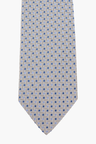 Rhombus-Print Tie