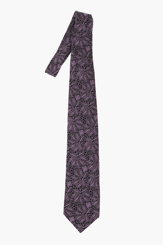 HOMME DEUX Silk Embroidered Tie