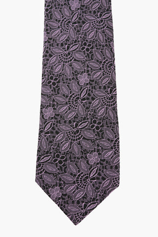 HOMME DEUX Silk Embroidered Tie