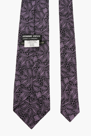HOMME DEUX Silk Embroidered Tie