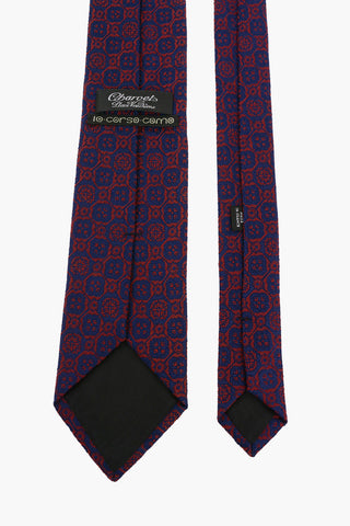 Print Silk and Wool Tie