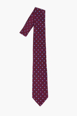 argyle silk Tie