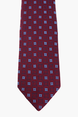 argyle silk Tie