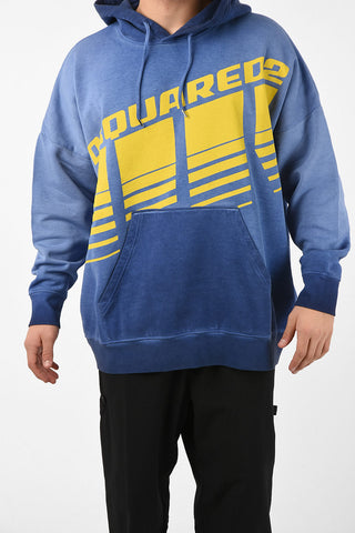 Tie Dye -Print hoodie sweatshirt