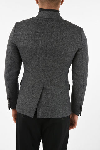 galles Mouline’ drop 8R center vent notch lapel 3-button blazer