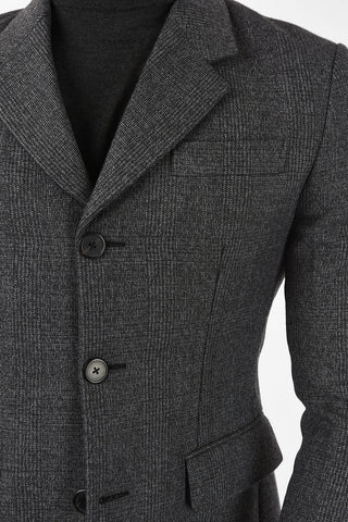 galles Mouline’ drop 8R center vent notch lapel 3-button blazer