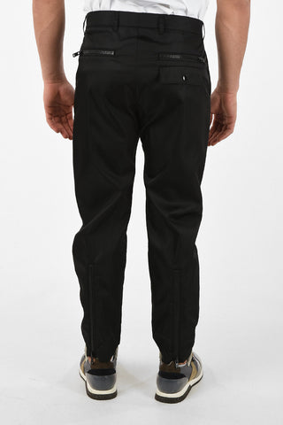 Technical Fabric Pants With Zip Ankle